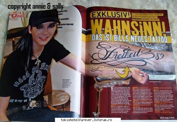 Bill...ink un tatuaj - LoryBillKaulitz - ~Bill Kaulitz~